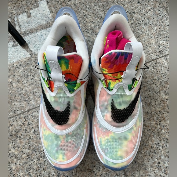 LIMITED EDITION Brand New NIKE Men's Size 15 Shoes Light Up Adapt BB 2.0 Tie-Dye - Picture 2 of 6